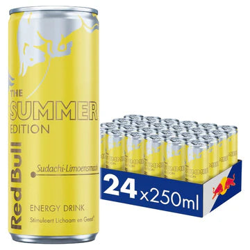 Red Bull Yellow Summer Edition ( Sudachi Limoen) 24 x 25 cl