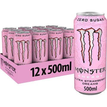 Monster Ultra Strawberry 12 x 50 cl