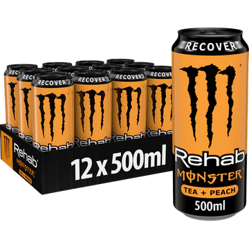 Monster Rehab Peach 12 x 50 cl